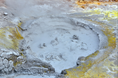 Sulfur Calderon - Marmite de boue et dépôts de soufre (Yellowstone NP, USA)